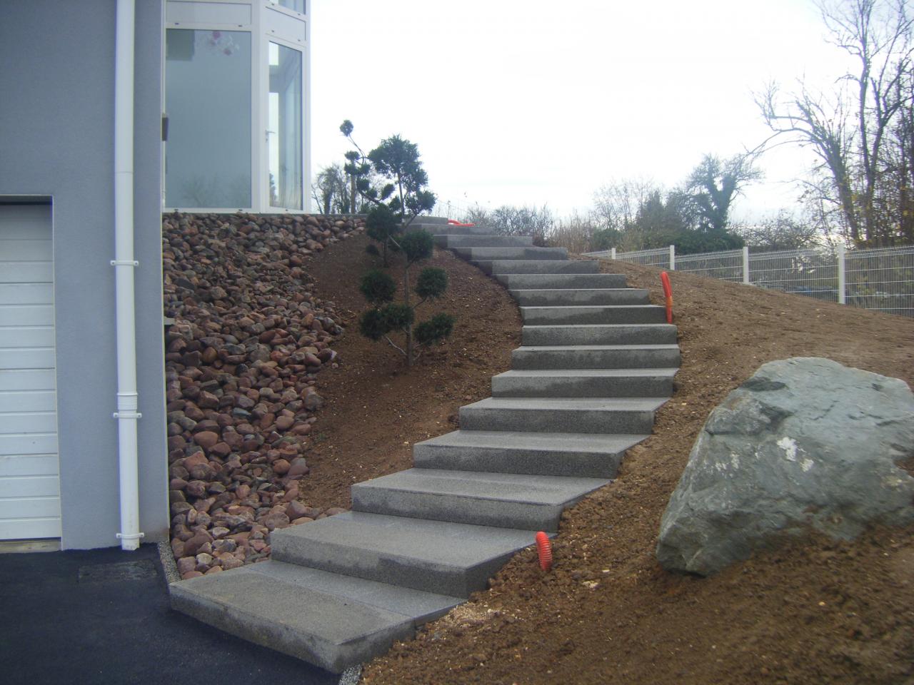 Création d'escalier en béton à Mesquer